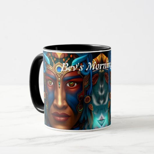 Bev's Morning Tea Gepersonaliseerd Mok (Voorkant links)