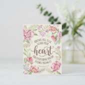 Bewaak bovenal je hart religieus Briefkaart (Staand voorkant)