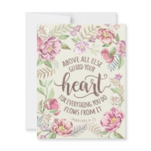 Bewaak bovenal je hart religieus Briefkaart
