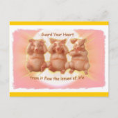 Bewaak Uw Hart Briefkaart (Voorkant)