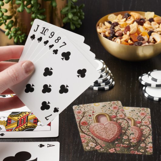 Bewaakt hart pokerkaarten (Insitu)