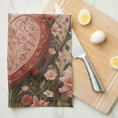 Bewaakt hart theedoek (Quarter Fold)