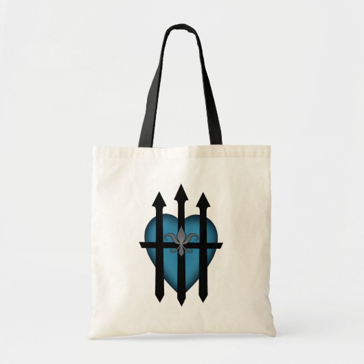 Bewaakt hart tote bag (Voorkant)