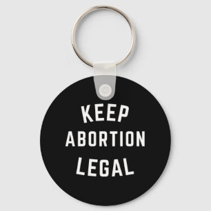 Bewaar abortus Juridisch Witte blokletters Sleutelhanger