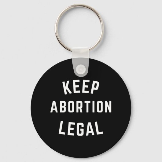Bewaar abortus Juridisch Witte blokletters Sleutelhanger (Voorkant)
