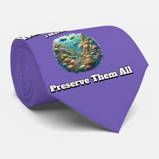 Bewaar alles. Wereld Natuur Dag Stropdas (Opgerold)