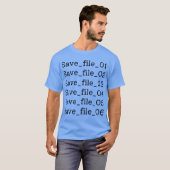 Bewaar bestand in games t-shirt (Voorkant volledig)