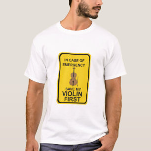 Bewaar bij noodgevallen eerst mijn viool t-shirt