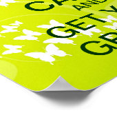 BEWAAR CALM EN krijg je groene op Canvas afdrukken Poster (Hoek)