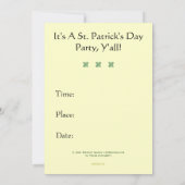 BEWAAR CALM EN LEPRECHAUN OP Aangepaste uitnodigin Kaart (Achterkant)