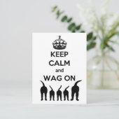 BEWAAR CALM EN WAG AAN BRIEFKAART (Staand voorkant)