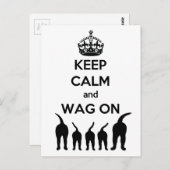 BEWAAR CALM EN WAG AAN BRIEFKAART (Voorkant / Achterkant)