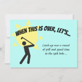 Bewaar datum ALS DIT VOORBIJ IS, LATEN WE GOLFEN Kaart (Voorkant)