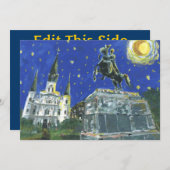 Bewaar datum, Jackson Square, Franse wijk Kaart (Voorkant / Achterkant)