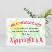 Bewaar datum wanneer dit voorbij is, laten we na d kaart (Staand voorkant)