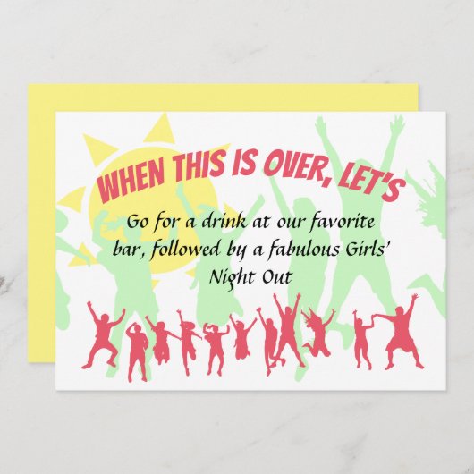 Bewaar datum wanneer dit voorbij is, laten we na d kaart (Voorkant / Achterkant)