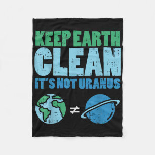 Bewaar de aarde schoon met het niet-Uranus Shirt Fleece Deken