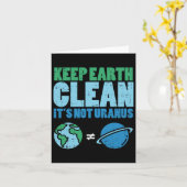 Bewaar de aarde schoon met het niet-Uranus Shirt Kaart (Gele Bloem)
