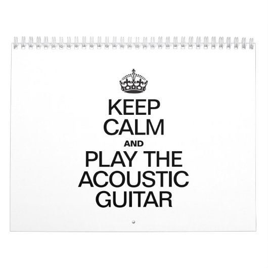 BEWAAR DE ACOUSTISCHE GUITAR EN SPEEL DEZE KNOP. KALENDER (Hoes)