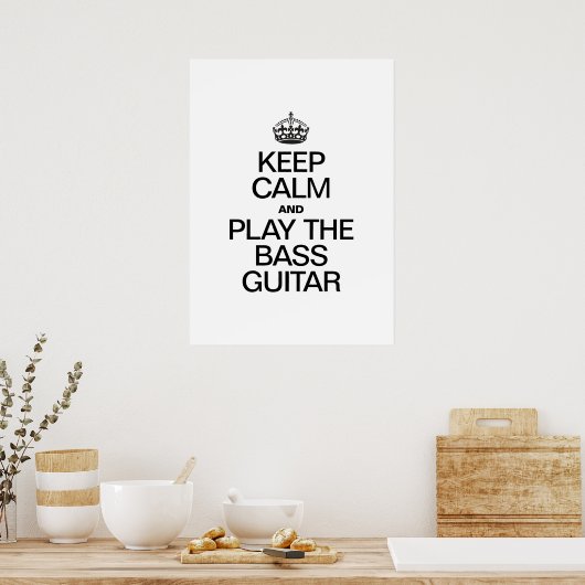BEWAAR DE BASISGUITAR EN SPEL DE KNOP EN SPEELT DE POSTER (Keuken)