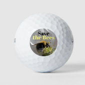 Bewaar de Bees Bumble Bee Foto Golfballen (Voorkant)