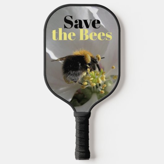 Bewaar de Bees Bumble Bee Foto Pickleball Paddle (Voorkant)