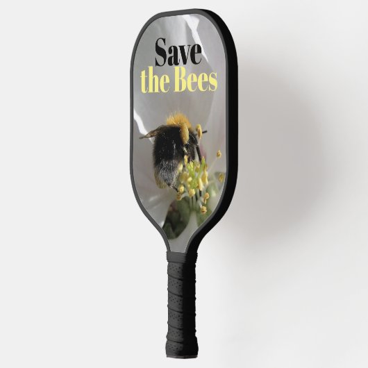 Bewaar de Bees Bumble Bee Foto Pickleball Paddle (Links)