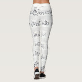 Bewaar de beloofde handgeschreven muziekbroeken leggings (Achterkant)