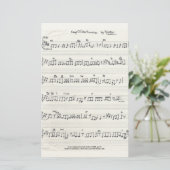Bewaar de beloofde muziekpapiermachine briefpapier (Staand voorkant)