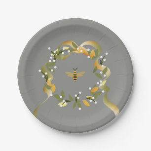 Bewaar de bijen papier Borden Papieren Bordje