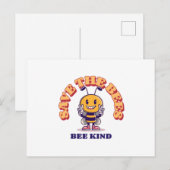 Bewaar de bijen, wees lekker. briefkaart (Voorkant / Achterkant)