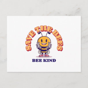 Bewaar de bijen, wees lekker. briefkaart