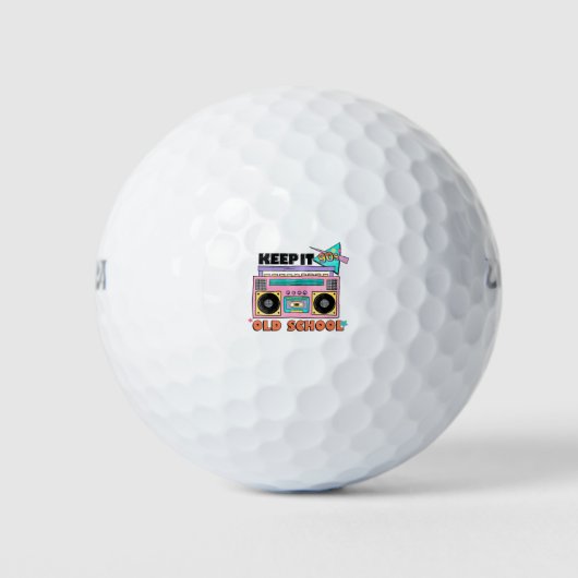 Bewaar de Boombox Player van 90-jarigen Golfballen (Voorkant)