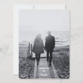 Bewaar de datum 2 harten verstrengeld met initiale kaart (Achterkant)