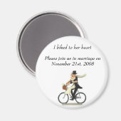 bewaar de datum 2, ik fietste naar haar hart, alsj magneet (Voorkant / Achterkant)