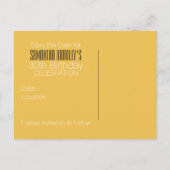 Bewaar de datum 30e verjaardag Spring Flower Brief Aankondigingskaart (Achterkant)