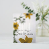 Bewaar de datum 30e verjaardag Spring Flower Brief Aankondigingskaart (Staand voorkant)