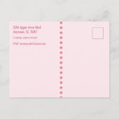 Bewaar de datum 8e verjaardag voor een meisje aankondigingskaart (Achterkant)