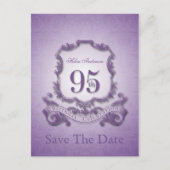Bewaar de datum 95e verjaardag Gepersonaliseerd Br Aankondigingskaart (Voorkant)