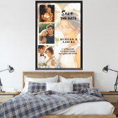 Bewaar de datum aangepaste collage op canvas afdruk (Insitu (Slaapkamer))