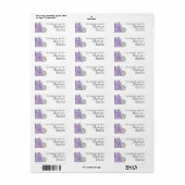 Bewaar de datum aangepaste naam retouradres etiket (Full Sheet)