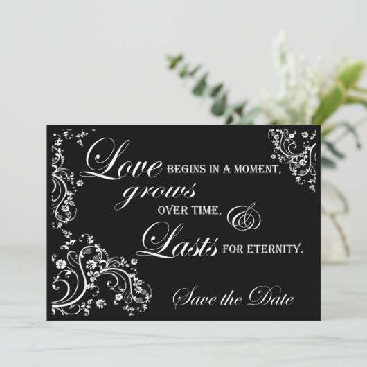 Bewaar de datum aankondiging (Staand voorkant)