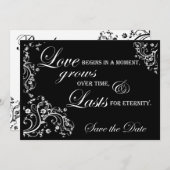 Bewaar de datum aankondiging (Voorkant / Achterkant)