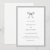 Bewaar de datum | Aankondiging van Coquette Bow-hu (Voorkant / Achterkant)