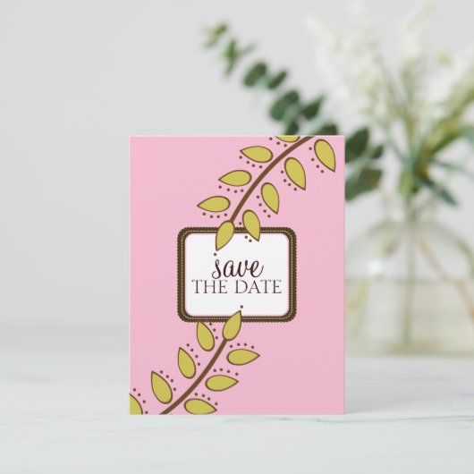 Bewaar de datum aankondigingen {Boho Chic} (Staand voorkant)