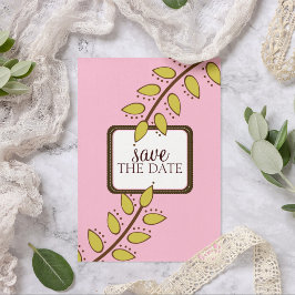 Bewaar de datum aankondigingen {Boho Chic}