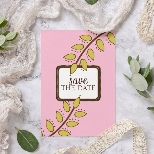 Bewaar de datum aankondigingen {Boho Chic}