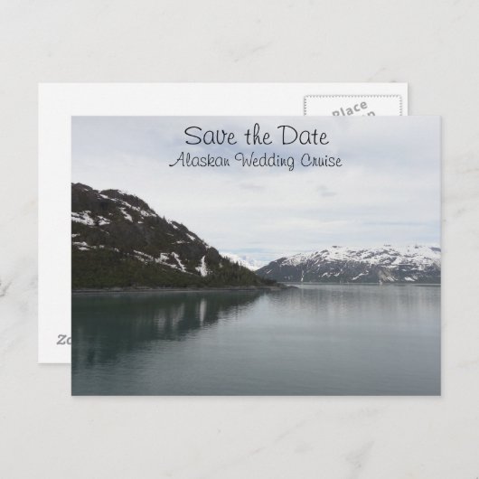 Bewaar de datum Alaskan Cruise Aankondigingskaart (Voorkant / Achterkant)
