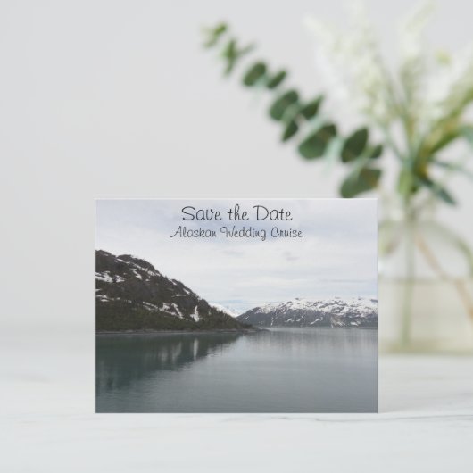 Bewaar de datum Alaskan Cruise Aankondigingskaart (Staand voorkant)