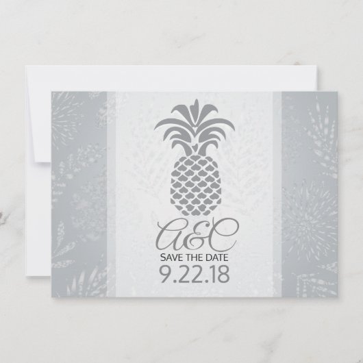 Bewaar de datum  Ananas Save The Date (Voorkant)